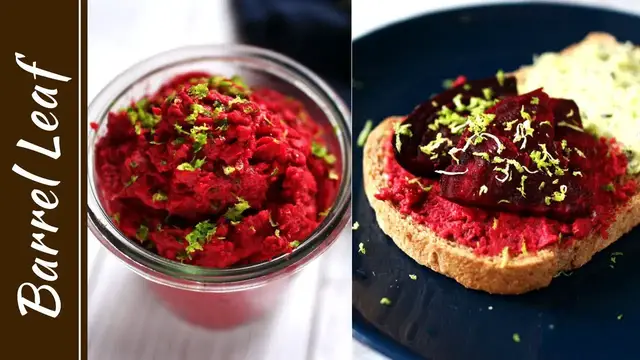 'Video thumbnail for 甜菜根鷹嘴豆泥 (全植物) Beet Hummus (Vegan)'