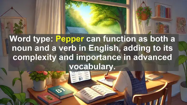Video thumbnail for 2500 Must Know CEFR B1 Vocabulary - Spice Up Your English: Mastering the Word 'Pepper'