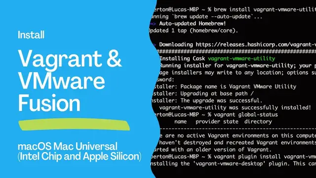 Video thumbnail for Set up Vagrant & VMware Fusion for Virtual Machine in macOS with Apple Silicon (M1, M2, Pro, Ultra)