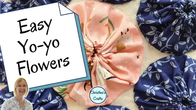 Video thumbnail for How to Sew Yoyo Flowers from Fabric Scraps