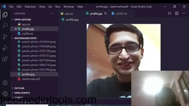 Video thumbnail for Python 3 Script to Add a Text Watermark to Image File Using Pillow Library Full Project For Beginner
