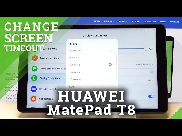 'Video thumbnail for How to Change Screen Timeout in HUAWEI MatePad T8 – Customize Display'