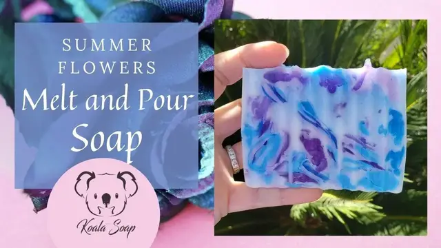 'Video thumbnail for Melt and Pour Soap Making Summer Flowers Soap Recipes Tutorial for Beginners'