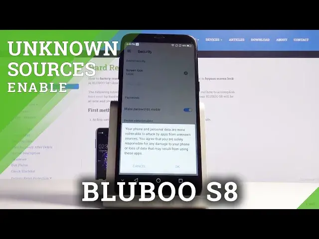 'Video thumbnail for How to Allow Unknown Sources in Bluboo S8 – Enable App Installations'