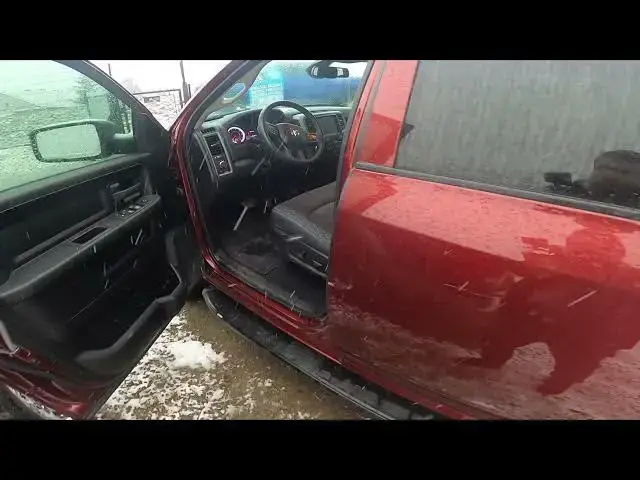 'Video thumbnail for How to Find Sticker With Recommended Tyre Pressure in Dodge Ram 1500 II ( 2019 - now )'