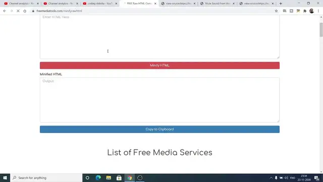Video thumbnail for Node.js Express Compress Minify Raw HTML Code Online Compressor Tool Made in Javascript Project 2020