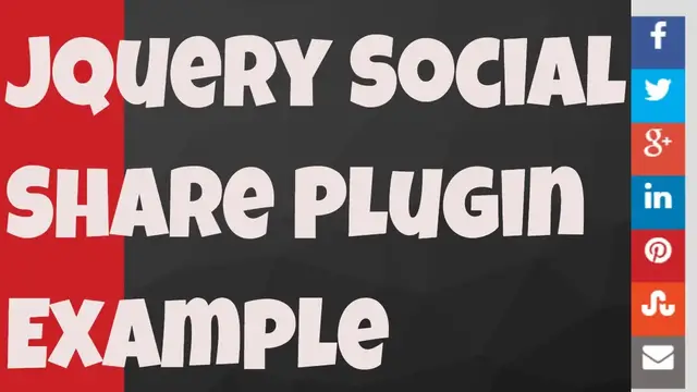 Video thumbnail for jQuery Plugin For Floating Social Share Bar - Javascript [2019]