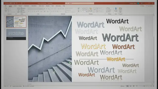 Video thumbnail for How to Add WordArt Text Style in PowerPoint