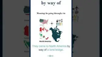 Video thumbnail for "By way of" meaning | "by way of" in a sentence | Common English Idioms #shorts
