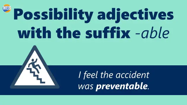 Video thumbnail for Common Examples of the Suffix -ABLE