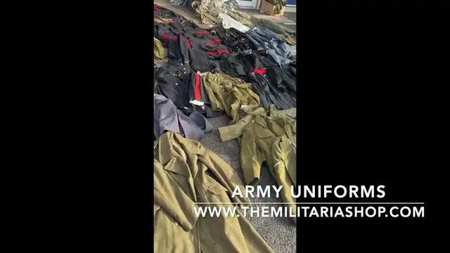 Video thumbnail for A large selection of WW2 & British Army uniforms now in stock!