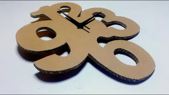 Video thumbnail for How to make Wall Clock with Cardboard | Diy Cardboard  craft ideas