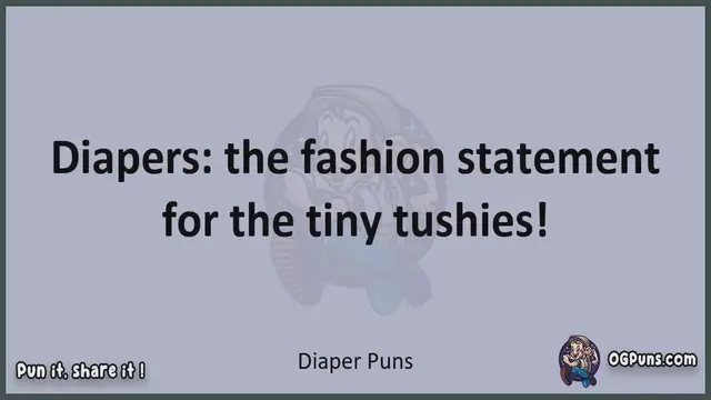 Video thumbnail for Diaper - Jokes, Puns, Wordplays, and Laughter