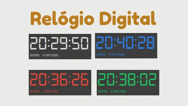 Video thumbnail for Como criar relógio digital em python