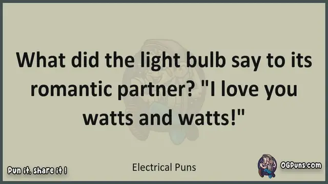 Video thumbnail for Electrical - Jokes, Puns, Wordplays, and Laughter