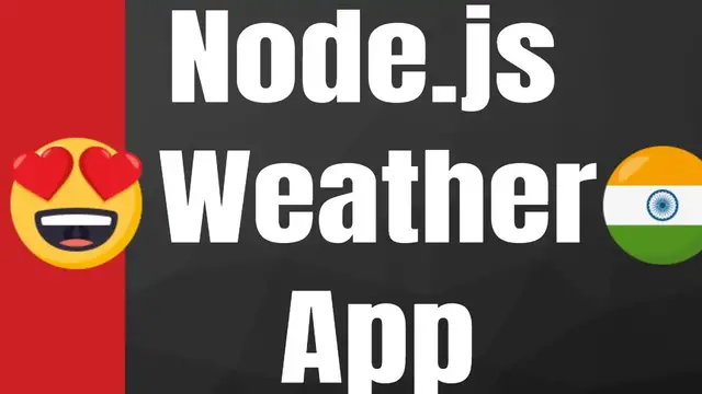 Video thumbnail for Node.js Weather App Using Current Weather Data Module in Node Full Project