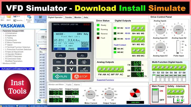 Video thumbnail for Free Download VFD Simulator Software - Variable Frequency Drive Simulation