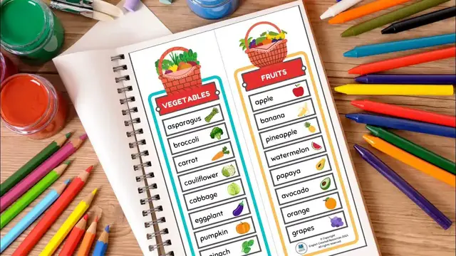 'Video thumbnail for Vocabulary Charts For Kids English Created Resources'