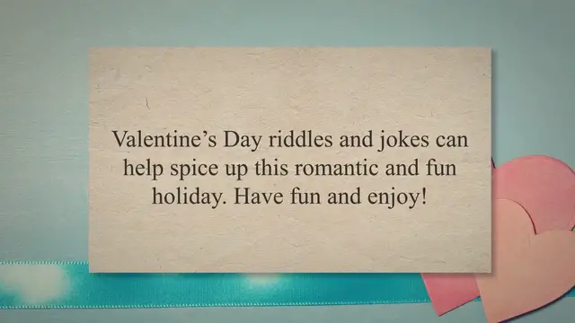 'Video thumbnail for Valentine鈥檚 Day Riddles'