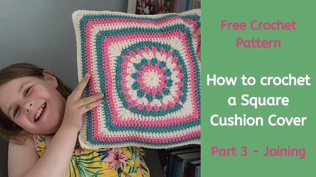 Video thumbnail for How to Join a square pillow cover | FREE CAL Part 3