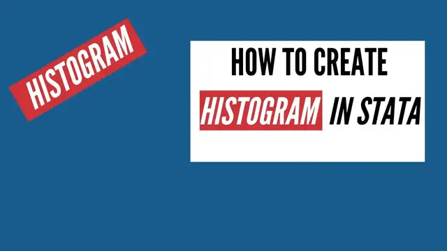 Video thumbnail for How to Create Histogram in Stata | Stata Beginners Tutorial