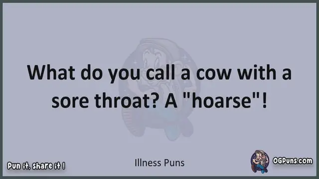 Video thumbnail for Illness - Jokes, Puns, Wordplays, and Laughter
