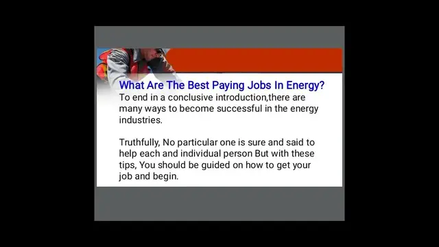 'Video thumbnail for Best Paying Jobs In Renewable Energy & Salary In USA'