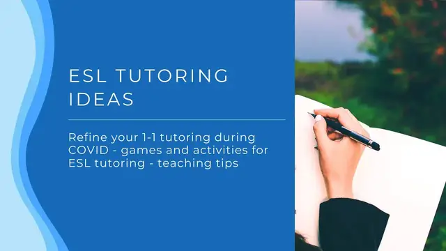 Video thumbnail for ESL Private Tutoring Games, Activities, Teaching Tips and More | 1-1 English Teaching Lessons