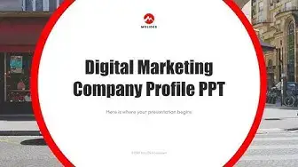 Video thumbnail for Digital Marketing Company Profile PPT Template by mslides