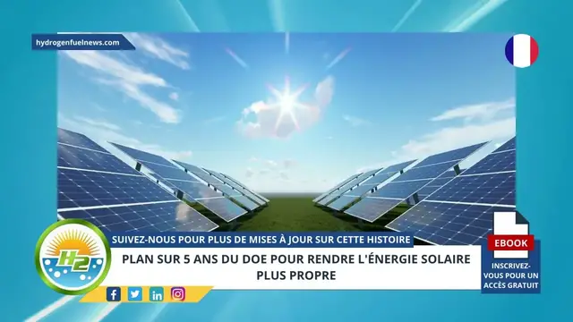 Video thumbnail for [French] DOE 5-year plan to make solar energy cleaner