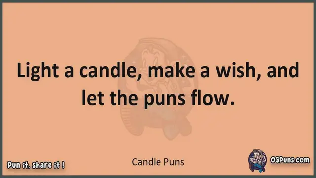 Video thumbnail for Candle - Jokes, Puns, Wordplays, and Laughter