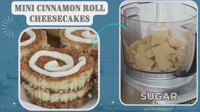 Video thumbnail for Mini Cinnamon Roll Cheesecakes