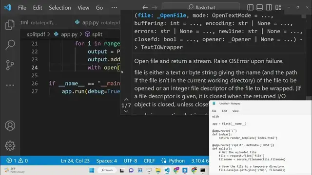 Video thumbnail for Python 3 Flask Project to Split PDF Document into Multiple Pages Using PyPDF2 Library in Browser