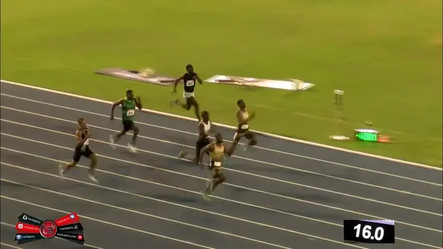 Video thumbnail for Jevaughn Whyte wins 200m heat at JW Speed Fest