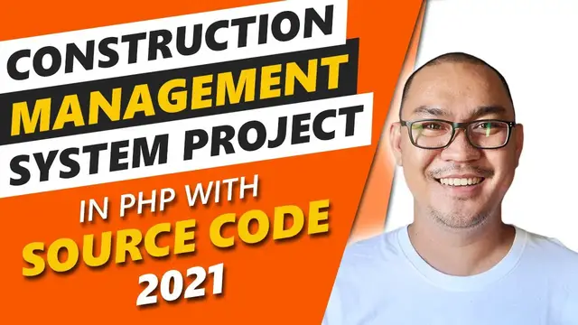 Video thumbnail for Construction Management System Project in PHP with Source Code 2021 | PHP Projects Free Download