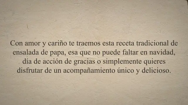 Video thumbnail for Receta 【ENSALADA DE PAPA】 Boricua ¡Original!