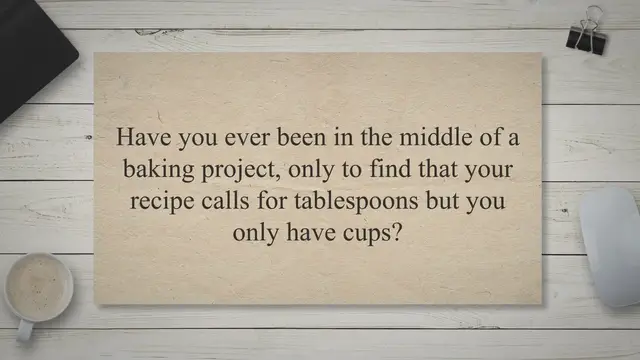 'Video thumbnail for Unraveling the Mystery of Tablespoon-to-Cup Measurement Conversions'