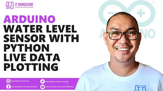 Video thumbnail for Arduino Water Level Sensor with Python Live Data Plotting | Arduino Projects with Code and Wiring