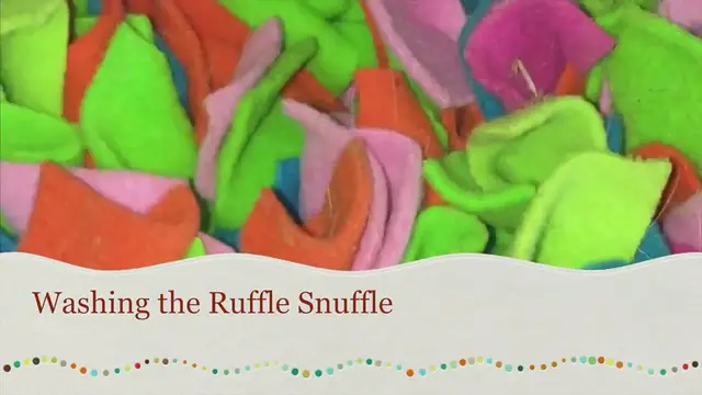 Video thumbnail for How to wash your Ruffle Snuffle mat
