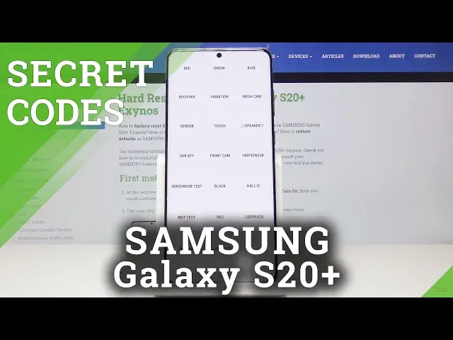 Video thumbnail for Secret Codes SAMSUNG Galaxy S20+ | Hidden Menu & Service Mode of Galaxy S20+