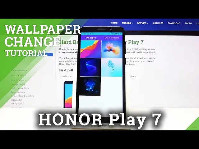 Video thumbnail for How to Update Display in Honor Play 7 - Change Wallpaper