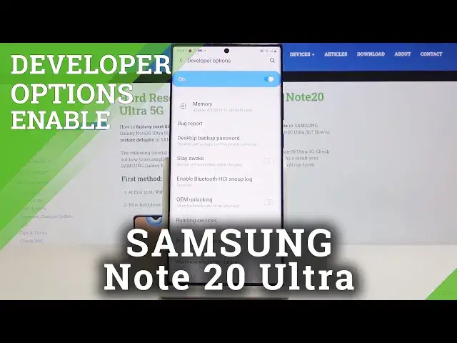 'Video thumbnail for How to Activate Developer Options in SAMSUNG Galaxy Note 20 Ultra – Developer Mode'