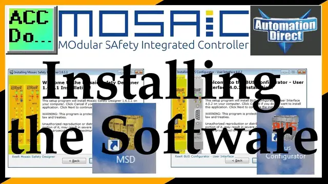 Video thumbnail for MOSAIC Safety Controller Installing the Software MSD