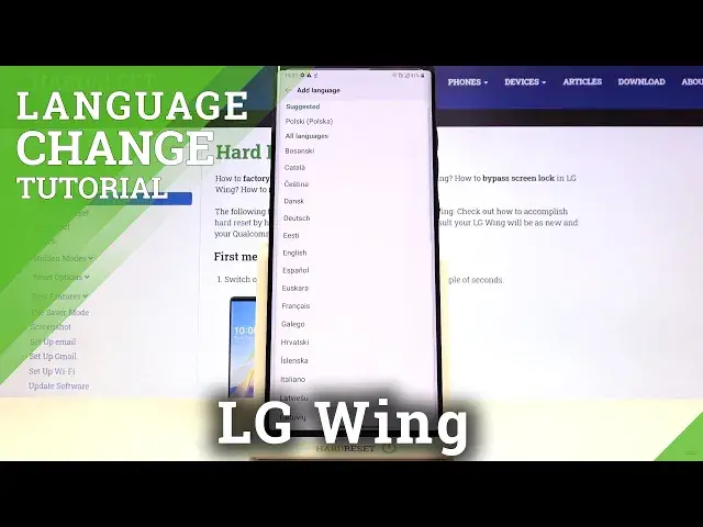 'Video thumbnail for How to Change System Language on LG Wing – List of Languages'