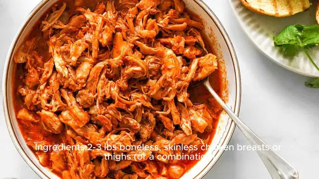 Video thumbnail for Pulled chicken recipe