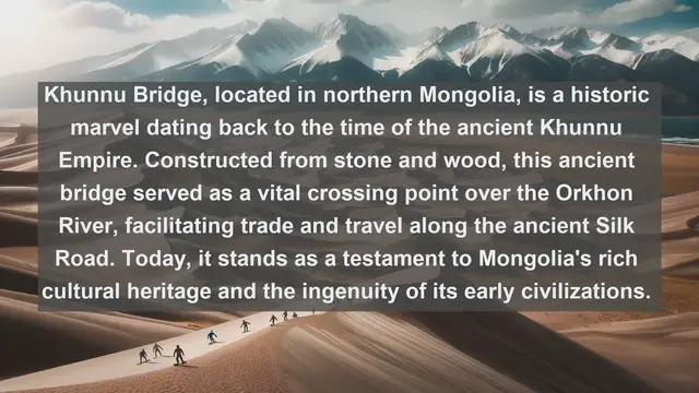 Video thumbnail for Bridges of Mongolia: Top 10 Architectural Wonders Across the Steppes