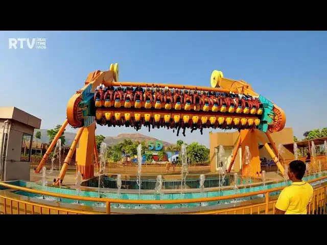 Video thumbnail for Top Spin Suspended Ride at Wet N Joy Amusement Park - Lonavala