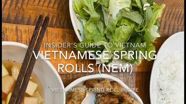 Video thumbnail for Vietnamese Spring Roll Recipe - Nem