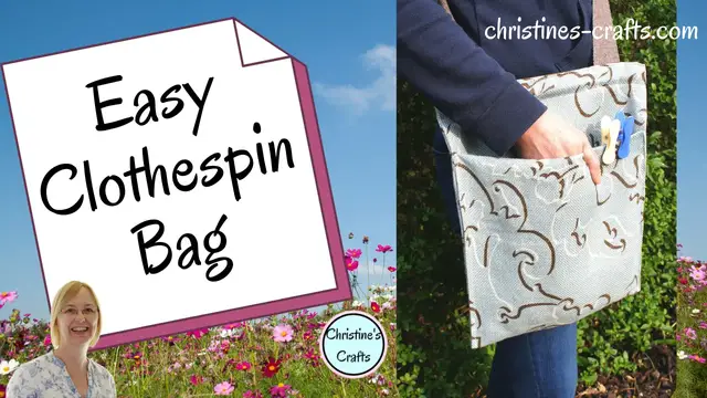 Video thumbnail for How to Make a Cross Body Clothespin or Peg Bag