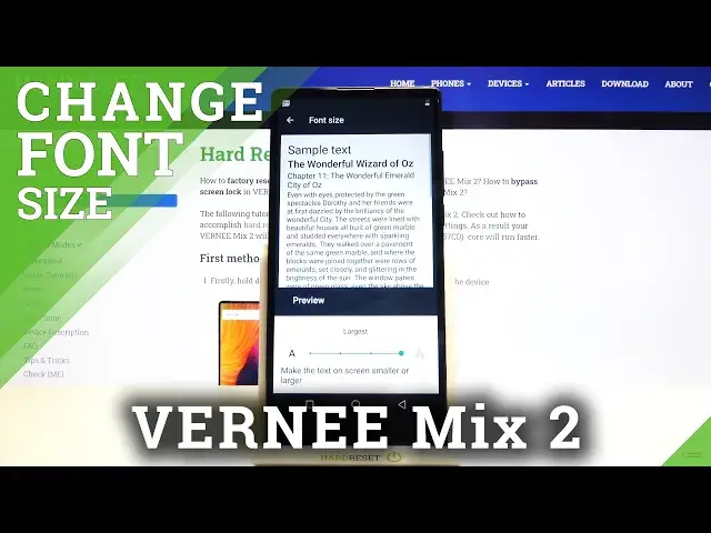'Video thumbnail for How to Set Up Size of Font in Vernee Mix 2 – Adjust Text Size'
